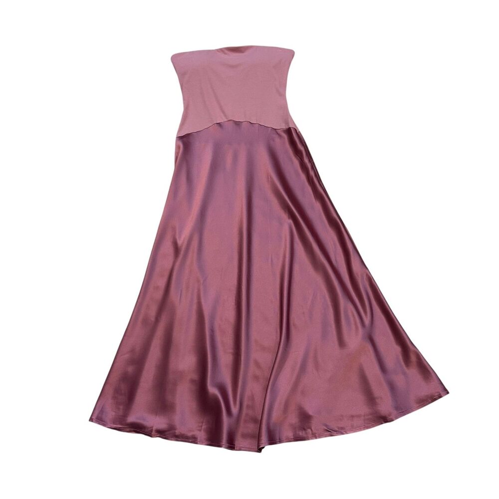 OGL Strapless Midi Dress Two Tone Size M